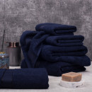 Рушник для обличчя 1057 махровий 50х90 см (бордюр САТИН) чорничний 2150