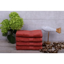 Рушник для обличчя 1113 махровий 50х100 см (бордюр CHESS) теракотовий 18-1536