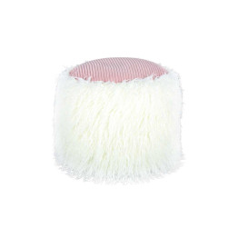 Пуф Lama T125 White/Pink