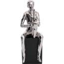 Скульптура Saxophone Player Silver