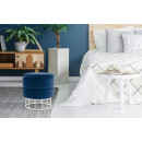 Пуф Zlata TM525 Darkblue / Silver