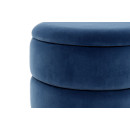 Пуф Zlata TM525 Darkblue / Silver