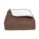 Покривало стьогане черепиця Barkhat 146 коричневе 220x240 см