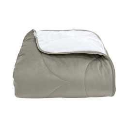 Покрывало стеганое черепица Barkhat 229 темно-серое 220x240 см