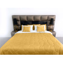 Покрывало стеганое элипс Barkhat 207 золотое 220x240 см