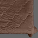 Покривало стьогане хвиля Barkhat 146 коричневе 240x240 см