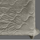 Покрывало стеганое волна Barkhat 229 темно-серое 220x240 см