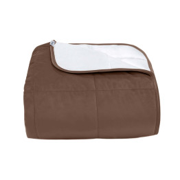 Покрывало стеганое квадрат Barkhat 146 коричневое 130x240 см