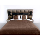 Покрывало стеганое квадрат Barkhat 146 коричневое 160x220 см