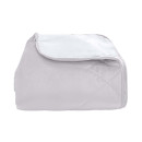 Покрывало стеганое лабиринт Barkhat 238 светло-серый 240x240 см