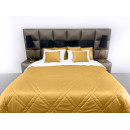 Покрывало стеганое мозаика Barkhat 207 золотое 150x220 см