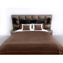 Покрывало стеганое полоса Barkhat 146 коричневое 160x240 см