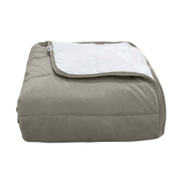 Покрывало стеганое полоса Barkhat 229 темно-серое 160x240 см