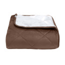 Покривало стьогане ромб Barkhat 146 коричневе 240x240 см