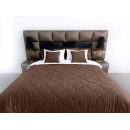 Покривало стьогане ромб Barkhat 146 коричневе 240x240 см