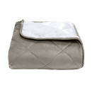 Покрывало стеганое ромб Barkhat 229 темно-серое 240x240 см