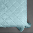 Покривало стьогане ромб Sparta 32 темно-бірюзовий 200x220 см