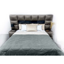 Покривало стьогане черепиця Sparta 20 антрацит 240х240 см