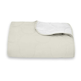 Покривало стьогане еліпс Sparta 05 молочне 200x220 см