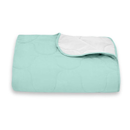 Покривало стьогане еліпс Sparta 44 сяючий блакитний 220х240 см