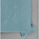Покривало стьогане хвиля Sparta 32 темно-бірюзовий 200x220 см