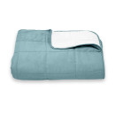 Покрывало стеганое квадрат Sparta 32 темно-бирюзовый 130x240 см