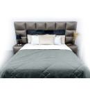 Покрывало стеганое лабиринт Sparta 20 антрацит 220х220 см