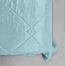 Покривало стьогане лабіринт Sparta 32 темно-бірюзовий 200x220 см