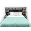 Покрывало стеганое лабиринт Sparta 44 сияющий голубой 240х240 см