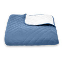 Покривало стьогане піраміда Sparta 46 синій 240х240 см