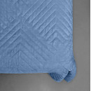 Покривало стьогане піраміда Sparta 46 синій 240х240 см