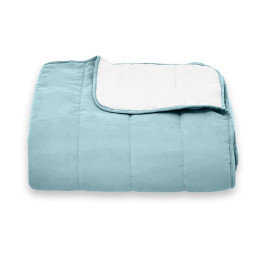 Покрывало стеганое полоса Sparta 32 темно-бирюзовый 150х220 см