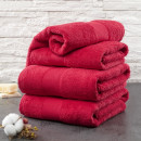 Рушник для обличчя 1023 махровий 50х90 см (бордюр ЗАГАДКА) червоний 1092