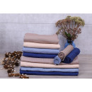 Банное полотенце 9000 вафельное 70х130 см коричневое