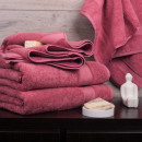 Полотенце для лица 1064 махровое 50х90 см ЗАРА темно-розовый 3012