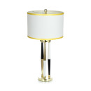 Настольная лампа Adajio White/Black/Gold