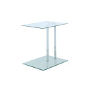Стіл Quadro SM125 Transparent / Chrom