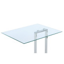 Стіл Quadro SM125 Transparent / Chrom