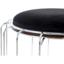 Табурет-стіл Carl SM110 Black / Silver