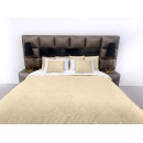 Покривало стьогане черепиця Barkhat 157 бежеве 240x240 см