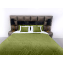 Покривало стьогане черепиця Barkhat 231 зелене 200x220 см