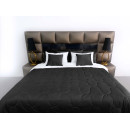 Покрывало стеганое элипс Barkhat 300 черный 150x220 см