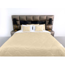 Покрывало стеганое волна Barkhat 157 бежевое 220x220 см