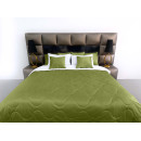 Покрывало стеганое волна Barkhat 231 зеленое 200x220 см