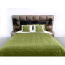 Покривало стьогане квадрат Barkhat 231 зелене 200x220 см