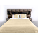 Покрывало стеганое полоса Barkhat 157 бежевое 130x240 см