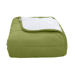 Покрывало стеганое полоса Barkhat 231 зеленое 160x220 см