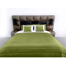 Покрывало стеганое полоса Barkhat 231 зеленое 160x220 см