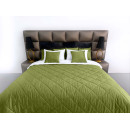 Покривало стьогане ромб Barkhat 231 зелене 220x240 см