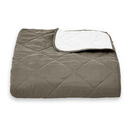 Покривало стьогане ромб Sparta 38 коричневе 200x220 см